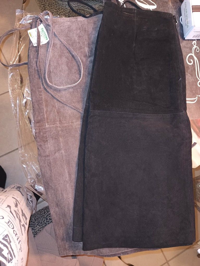 Ladies Suede Skirts