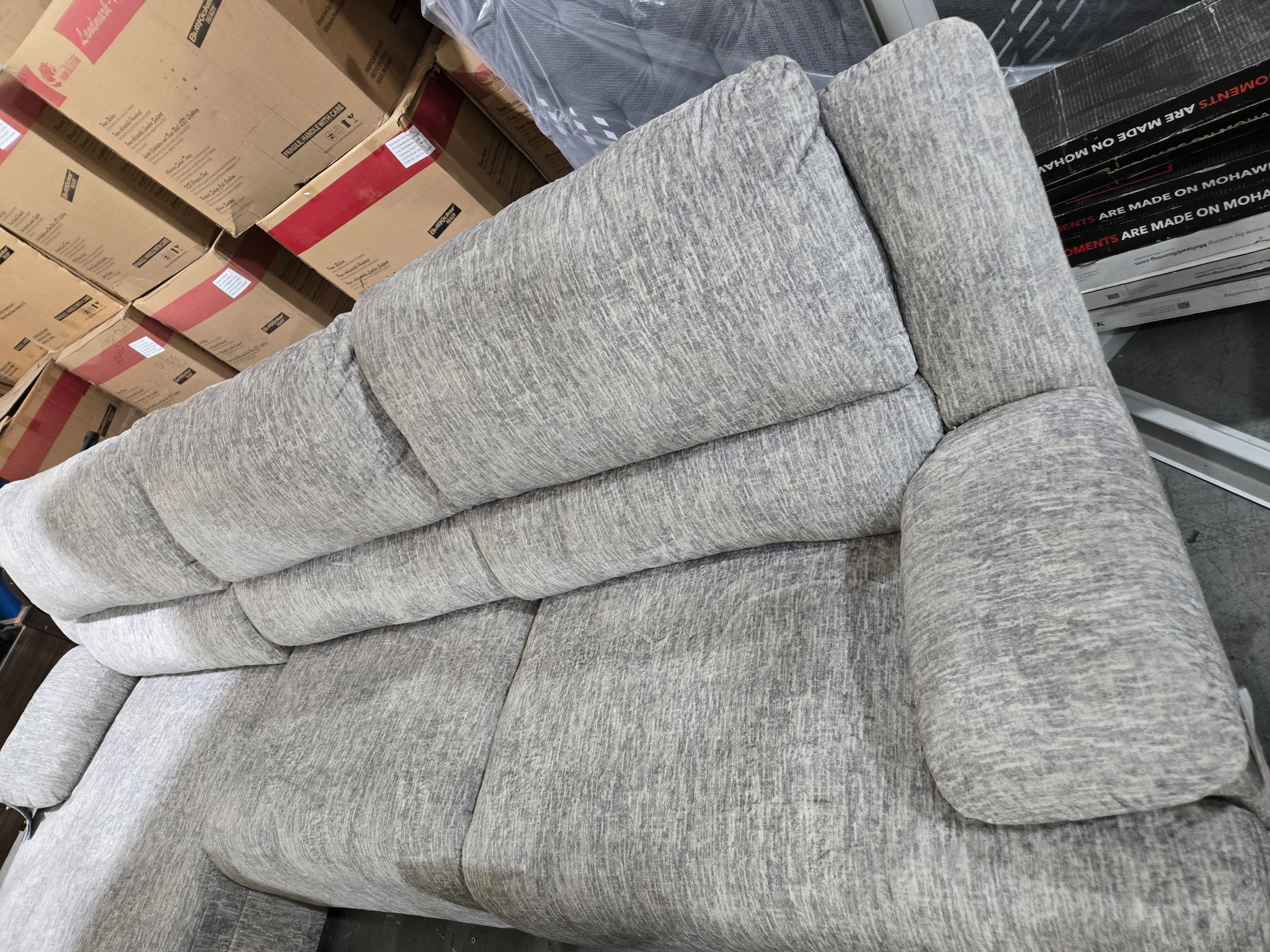New McClelland Grey Reclining Sofa with Chaise