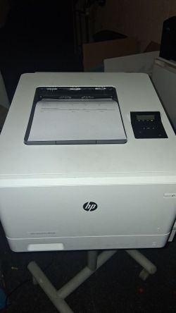 HP Color LaserJet Pro M454dn color laser printer.