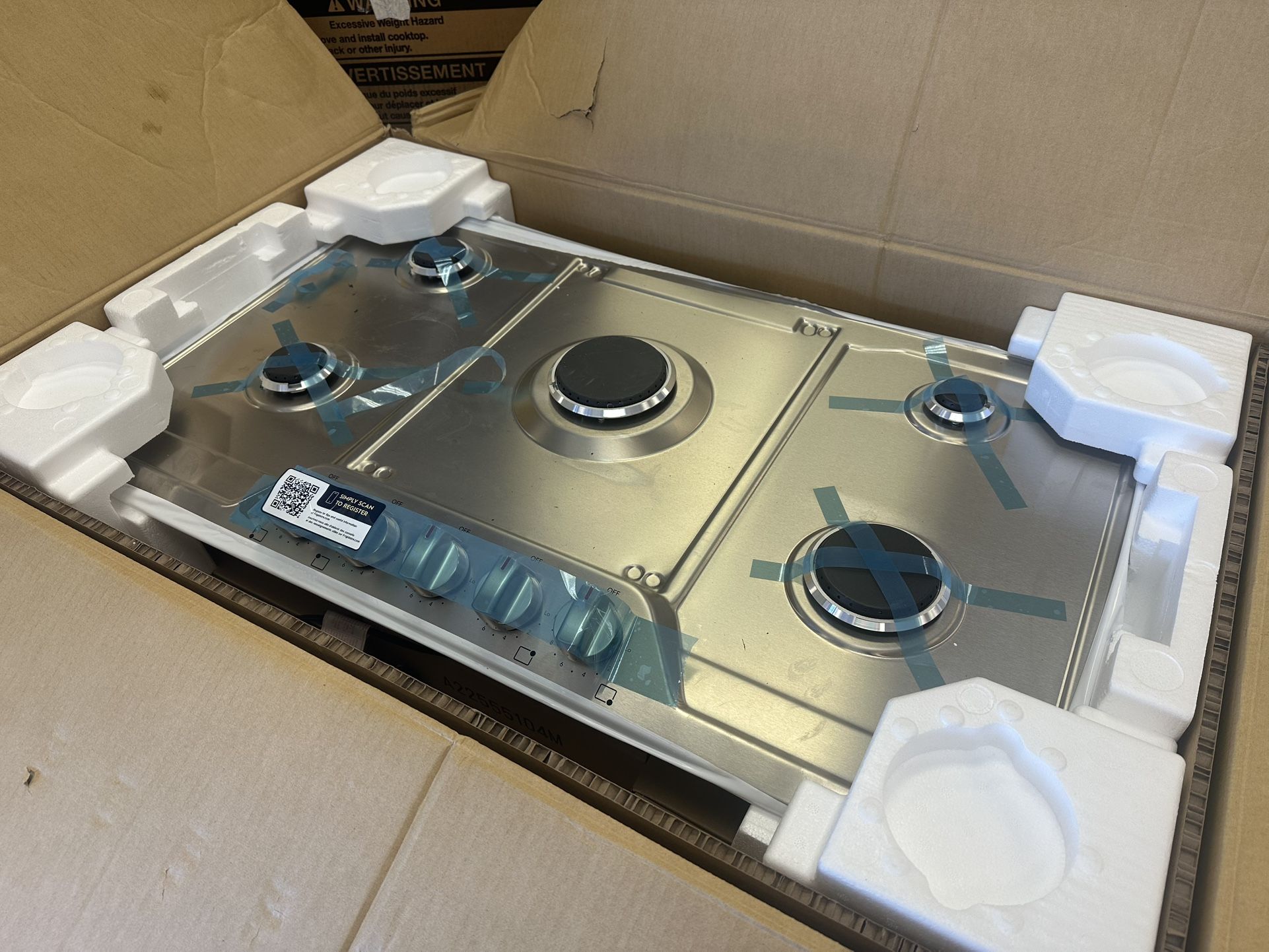 Frigidaire Gas Cooktop 36’