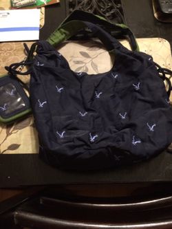 American eagle purse with wallet and key ring