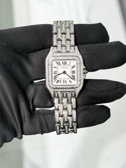 Womens Natural Diamond Cartier Panthere Watch