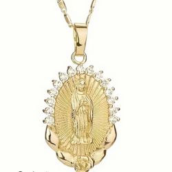 Beautiful Virgin Mary Protection Prayer Necklace Vintage Jewelry Accessories Charms Pendant Chains Gifts Sale 
