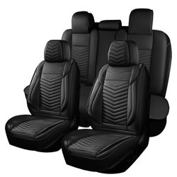 Black Faux Leather Seat Covers