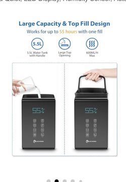 Large room Elechomes cool/warm mist humidifier like new Great for plants…..