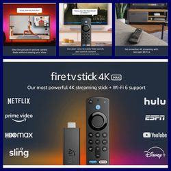 FireTV Stick 4K Max, Streaming Device, Wi-Fi 6