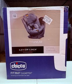 Open box Chicco Fit360 ClearTex Rotating Convertible Car Seat - Titanium