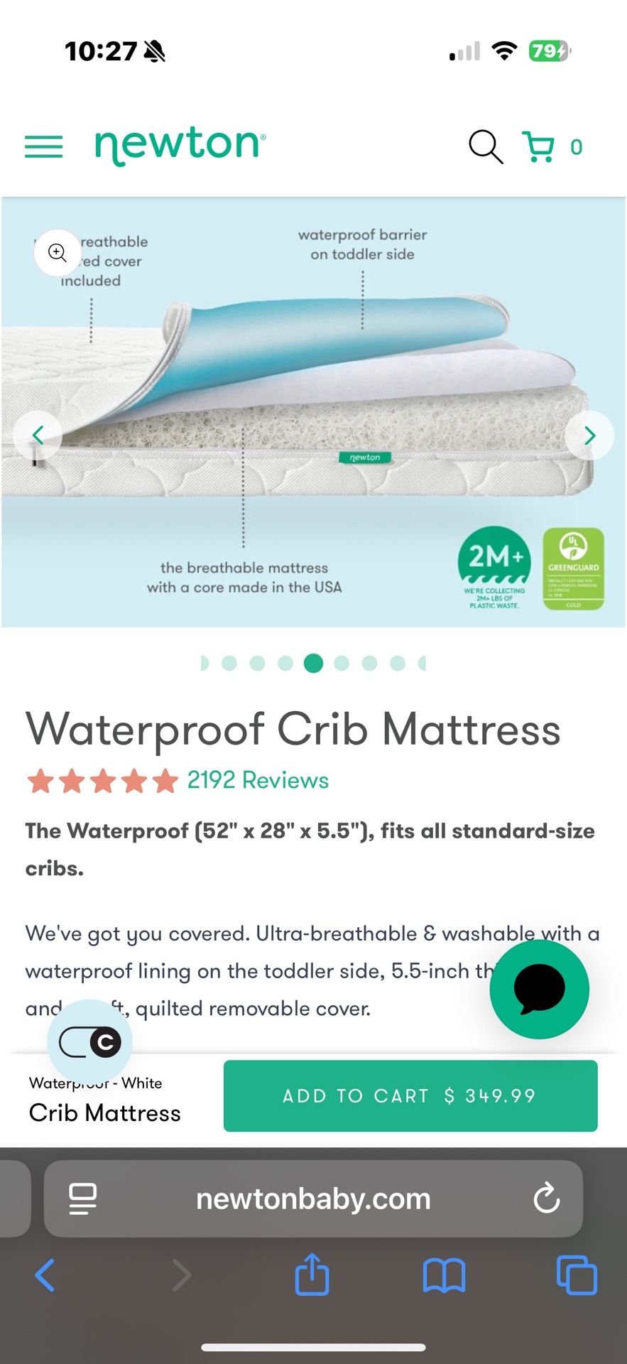 Wateproof Newton Mattress