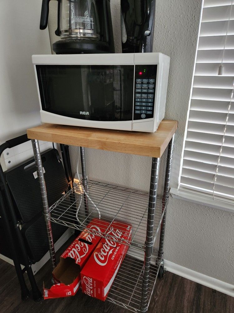 Rolling Microwave Cart