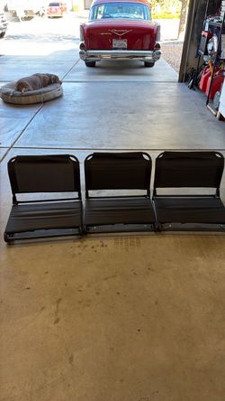 Set of 3 Folding Stadium Bleacher Seats