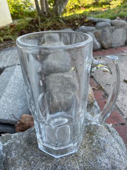 Clear thick Beer Mug