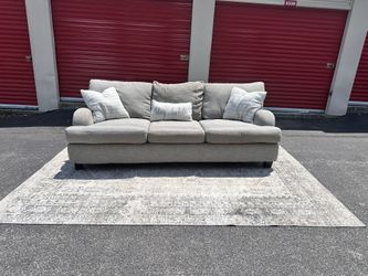 ✨ FREE DELIVERY – Modern Light Gray Sofa – Plush & Stylish!
