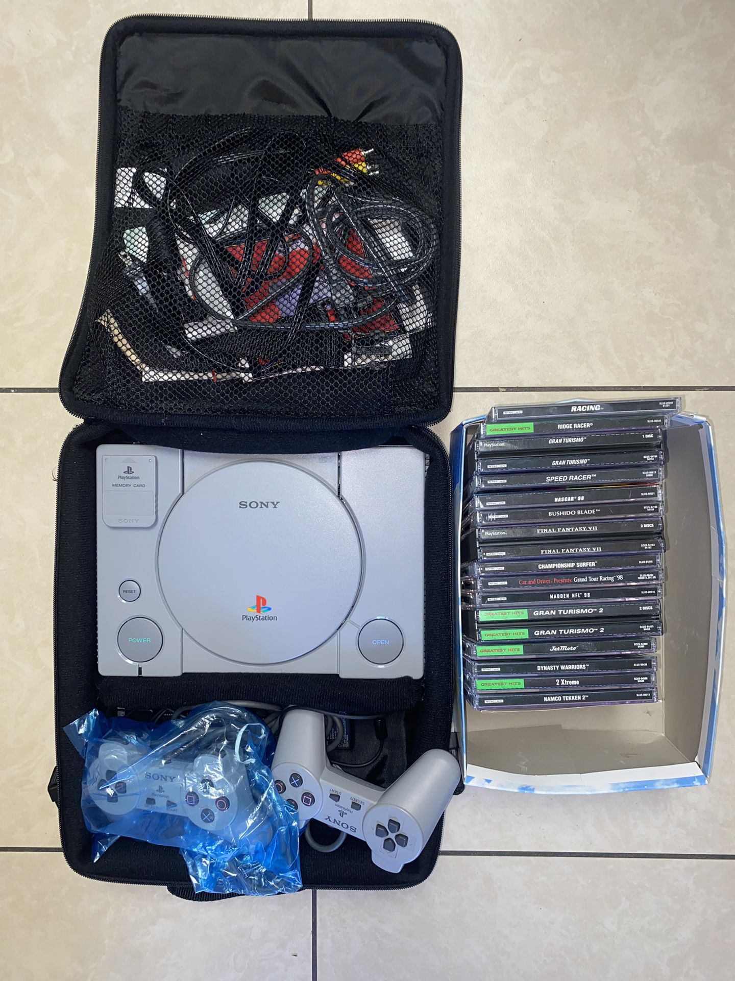 Ps1 Console W/ Games And Controllers