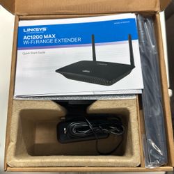 Linksys Ac1200 Max WiFi Range Extender 