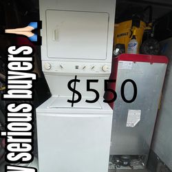 Kenmore washer and gas dryer stackable
