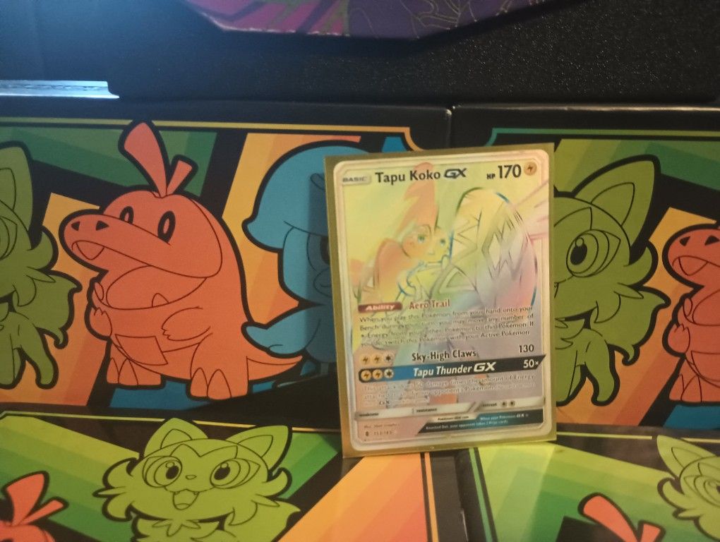 Pokemon TCG: Tapu Koko GX Rainbow Rare (153/145)