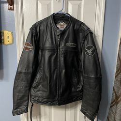 Genuine Leather Harley Davidson Motorcycle Jacket