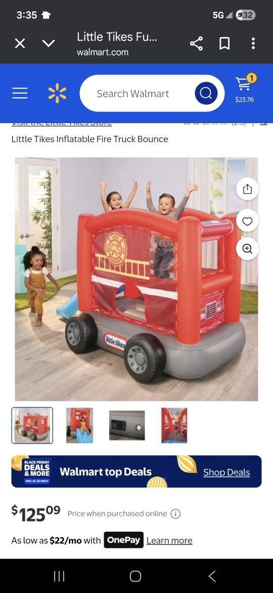 Little Tykes Firetruck Bounce House