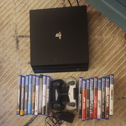 PS4 console, Games , 2 Controllers And Charger
