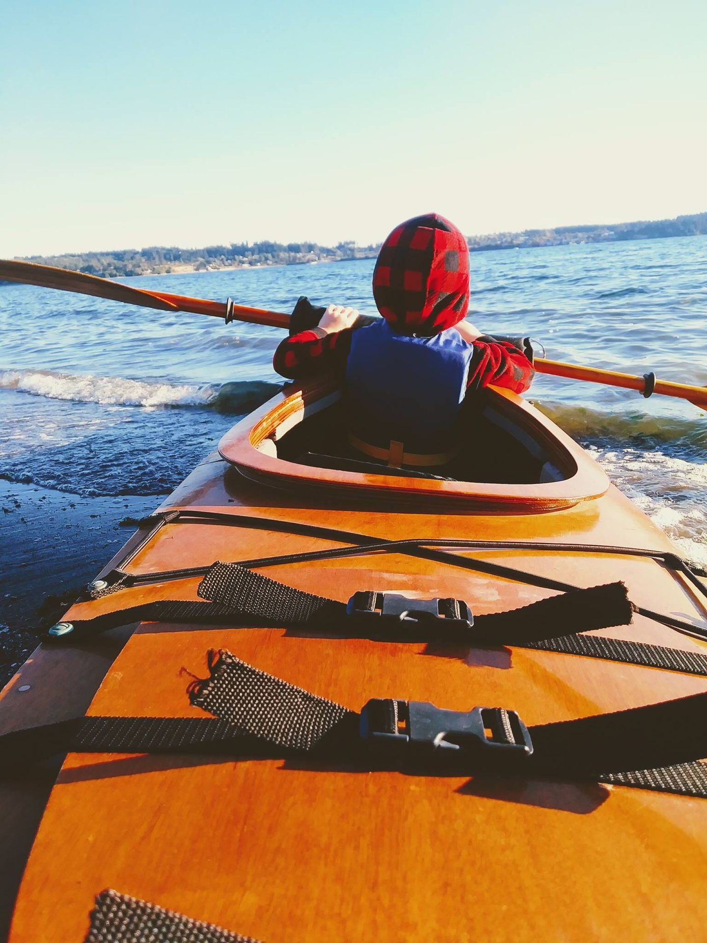 17’ wood kayak