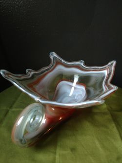 Vintage Hand Blown Glass Centerpiece