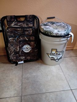 Hunting bucket and hunting chair
