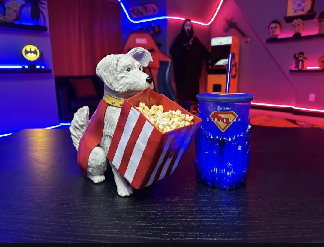 Superman Krypto Popcorn Bucket and LED Lighted Cup Set- Cinemark Exclusive