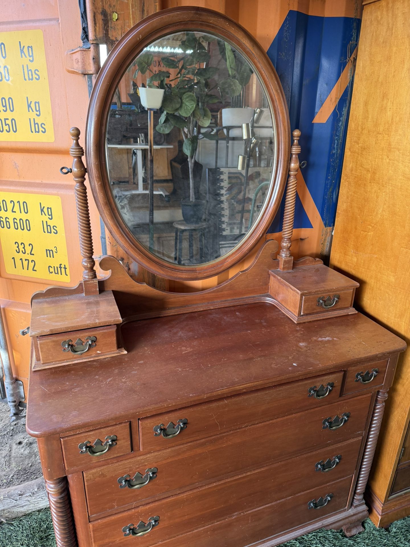 vintage dresser with mirror Pretty in Prelude! Antique Tuesday's Treasures - FunCycled Vintage Dresser With Mirror