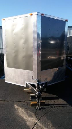 5x8 to 8.5x32 ENCLISED VNOSE ALUMINUM TRAILERS IN STOCK