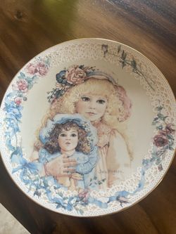 Jan Hagara's Signed Collectors Plate Cathy & The Antique Bru Bebe Doll #1523C