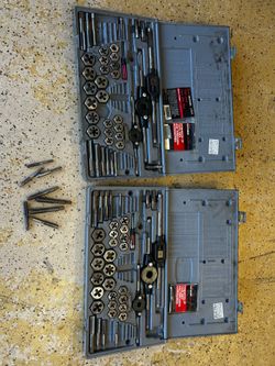 Two vintage craftsman tap and sets