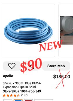 Apollo
3/4 in. x 300 ft. Blue PEX-A Expansion Pipe in Solid