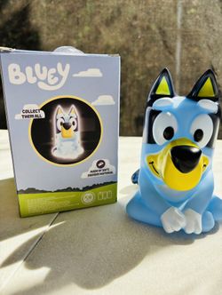 Bluey LED Mood Light | 6” Character Lamp | 3-Level White Light | Kids Bedroom Night Light