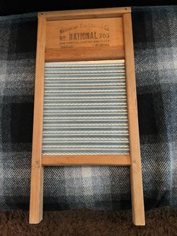 Vintage Zinc King Lingerie Washboard