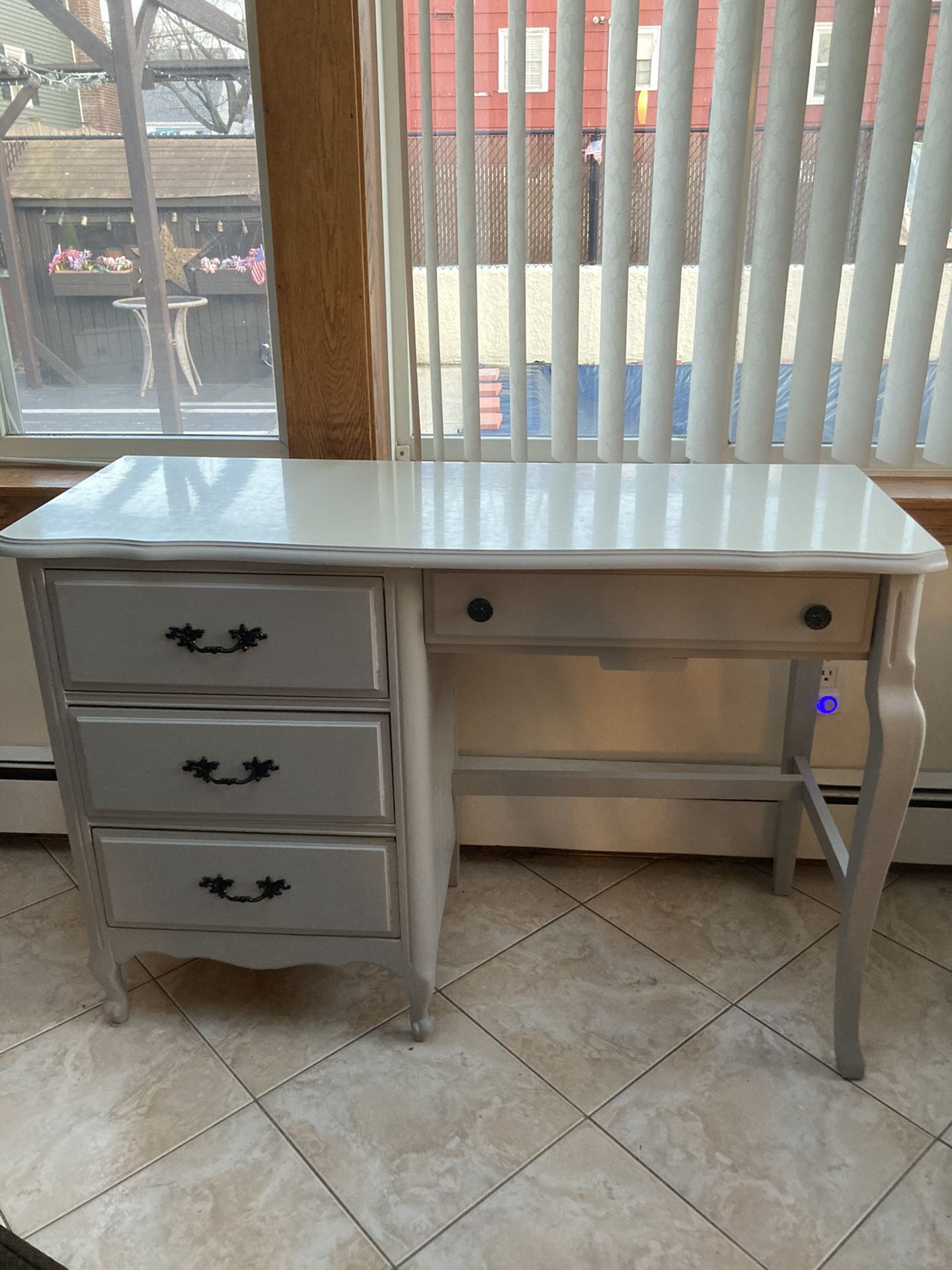 Gray Wood desk