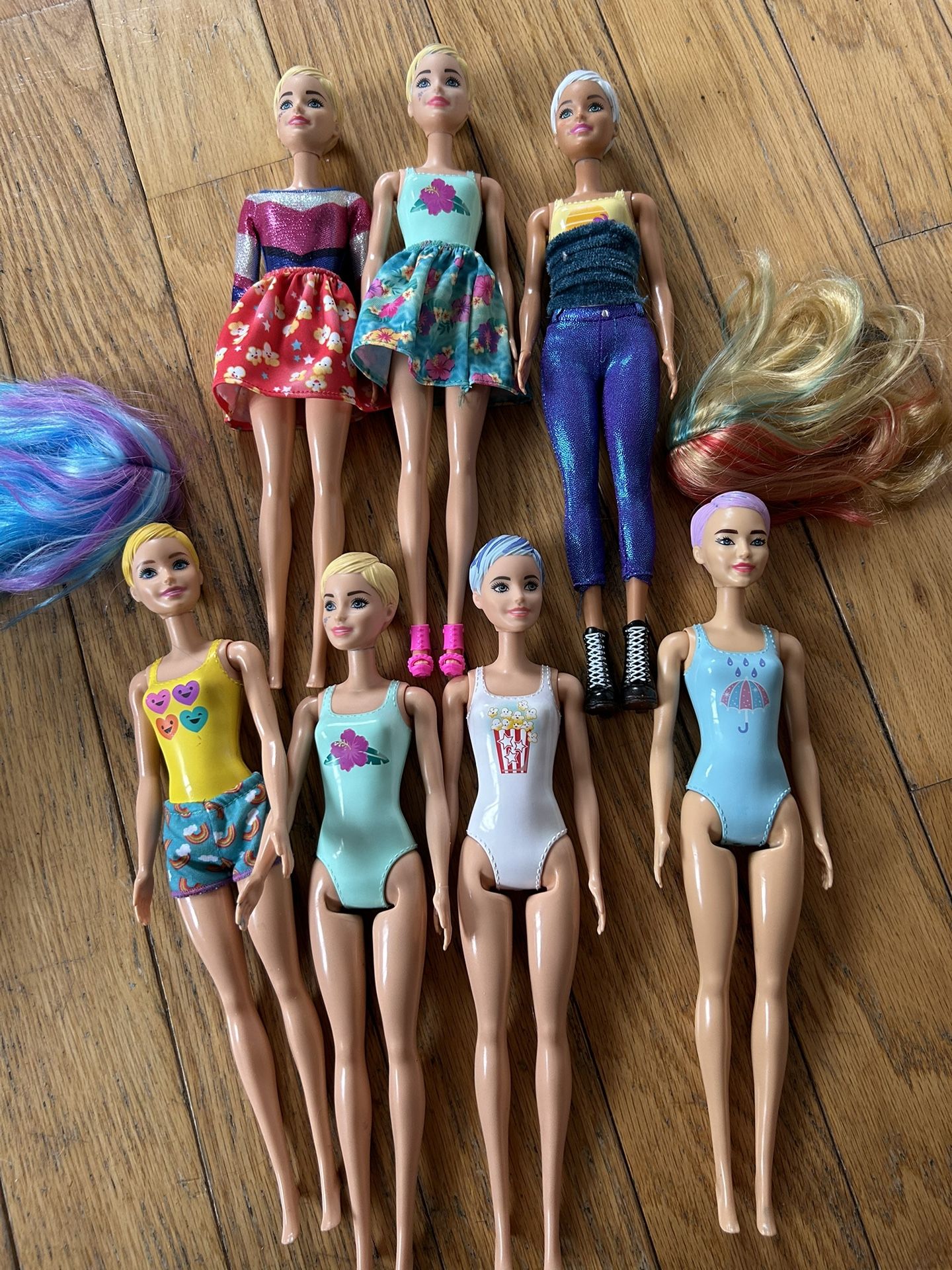 Barbie Wig 7 Dolls