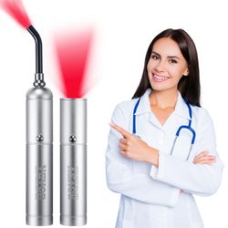 VEVOR Red Light Therapy Device with Removable Tip, 2 in 1 Facial & Body Light Therapy Wand