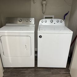 💥 Washer & Dryer Set – Whirlpool WTW4816FW + Maytag MEDC400BW – Excellent Condition! 💥