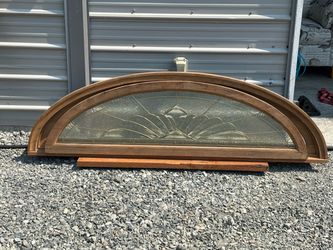 Eyebrow leaded glass windows & frames