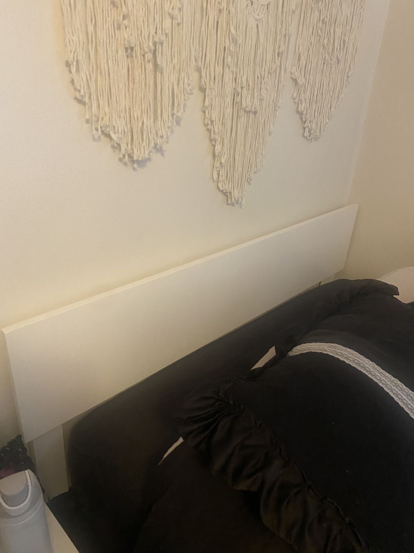 Full Size White Bed Frame And Mattress!