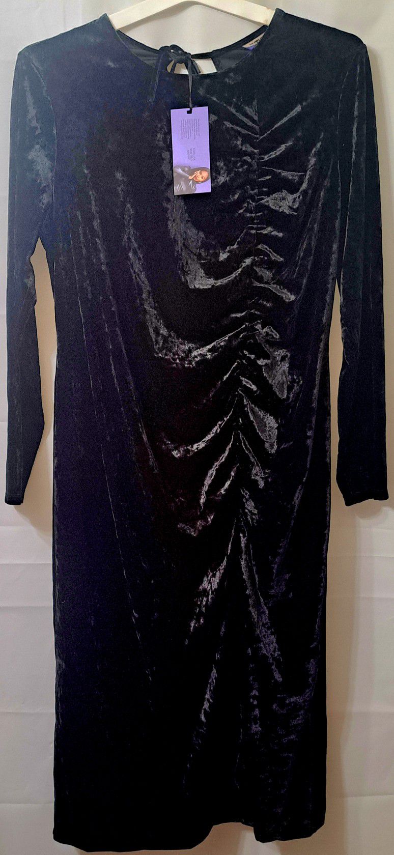 Future Collective Black VELVET Dress Size 1xl