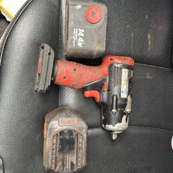 Half inch impact and 3/8 impact with batteries and charge station 