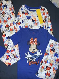 Minnie Mouse 4 Piece Pajama Set 