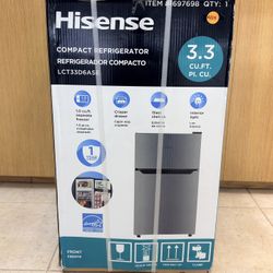 HISENSE COMPACT REFRIGERATOR 3.3 CU.FT
