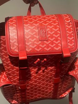 Red Goyard backpack