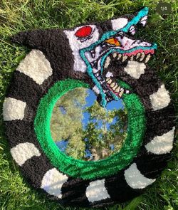 Beetlejuice Mirror Rug
