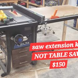Delta 36-T52 One piece 52 Inch Rails  t square table Saw extension 