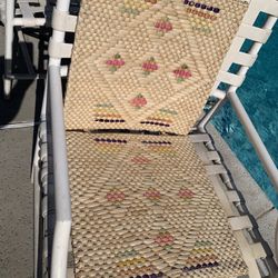 Vintage Woven Raffia Seat Cushion Mat