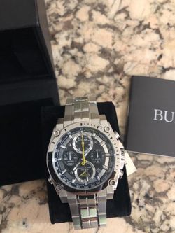 Men's Chronograph Precisionist Stainless Steel Bracelet Watch 47mm 96B175