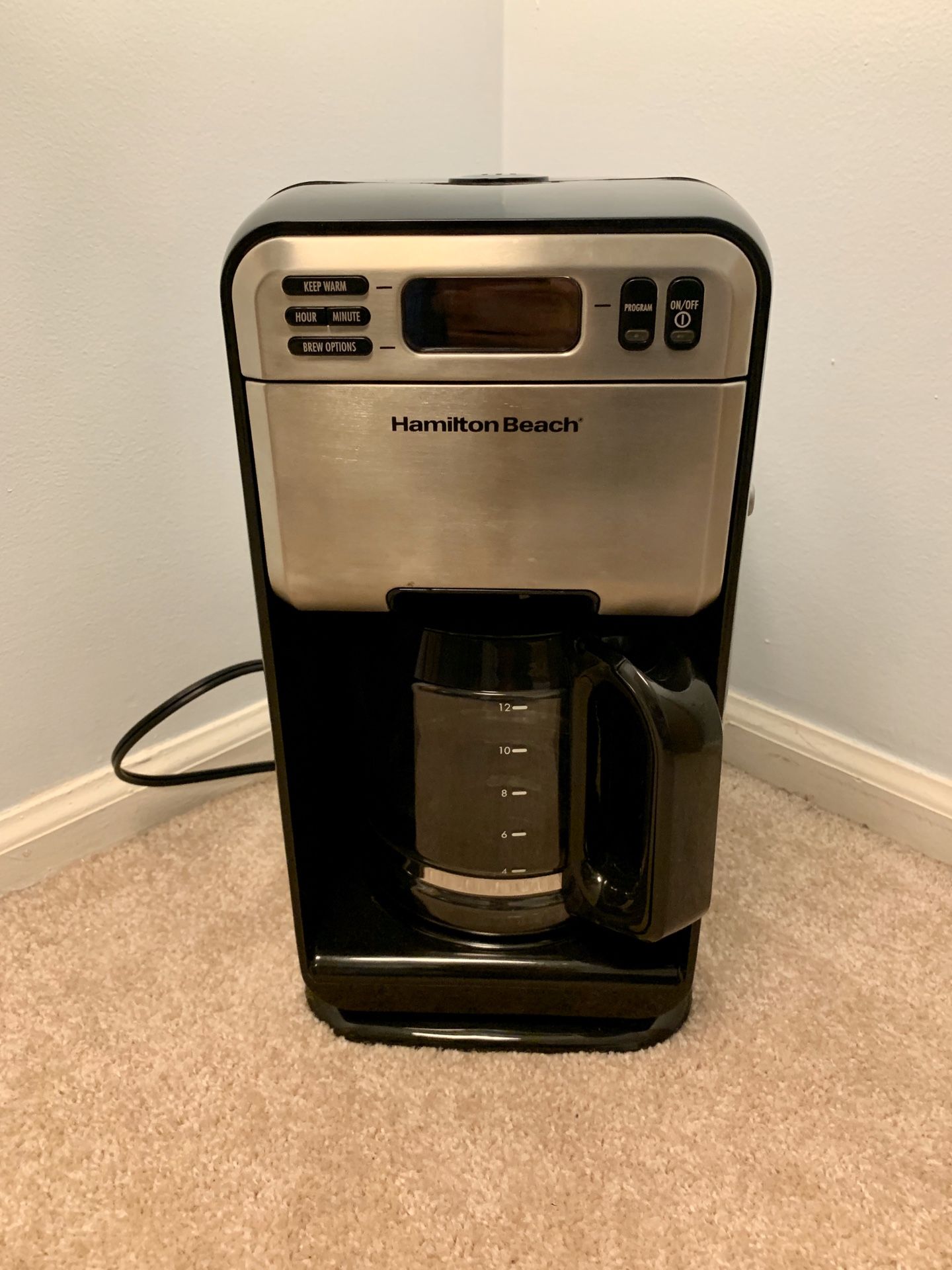 Stainless Steel 12-Cup Coffee Maker